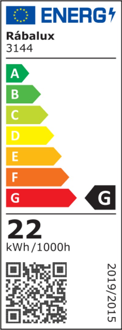 Rabalux 3144 TATJANA - LED stropní stříbrný lustr, 22W, 4000K, Ø 47cm - energetický štítek