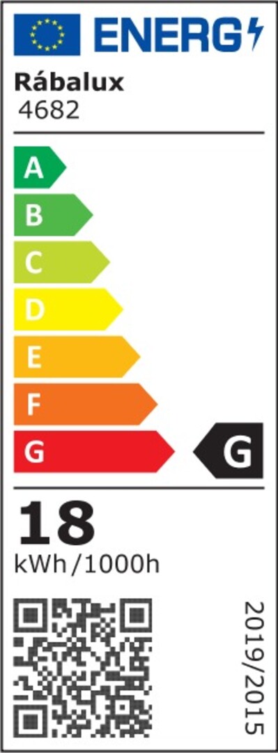 Rabalux 4682 MURRY - LED svítidlo s reproduktorem a dálkovým ovladačem, LED 18W, 3000K - 6000K - energetický štítek