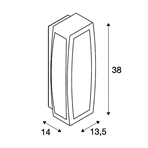 Big White 230085 Meridian box - Nástěnné svítidlo venkovní s pohybovým senzorem