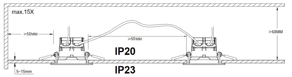Trio Leuchten 650410107 PAMIR - LED podhledové stmívatelné svítidlo 8,5 x 8,5cm, 5,5W, 3000K, IP23, matný nikl