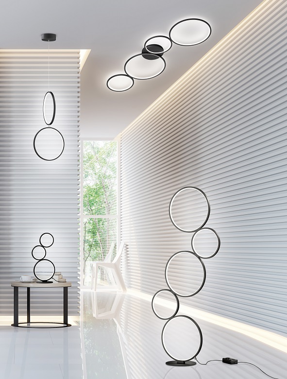Trio Leuchten 622610432 RONDO - Stropní lustr stmívatelný klasickým vypínačem, LED 37W, 3000K, 97cm šířka