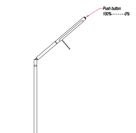 Trio Leuchten 420490132 FILIGRAN - Dotykem stmívatelná čtecí lampa v černé barvě 6W, 3000K, 162cm