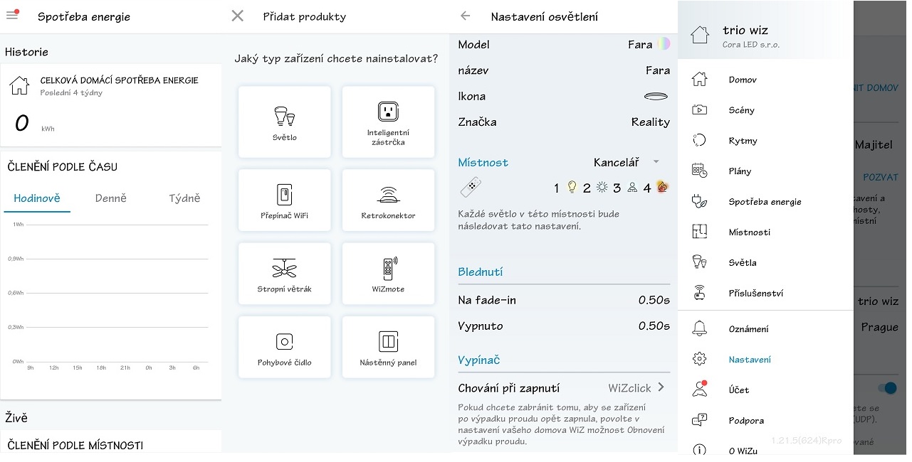 Trio Leuchten R65041032 MONA - LED RGB stropní svítidlo, aplikace WIZ, LED 20W, 2700K - 6000K+ RGB, Ø 38cm