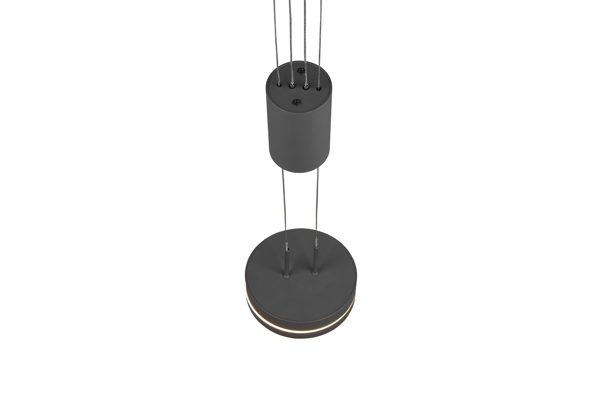 Trio Leuchten 326510342 FRANKLIN - Závěsné stahovací svítidlo stmívatelné vypínačem,antracit, LED 27W, 3000K, šířka 85cm