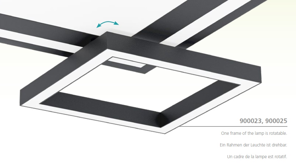 Eglo ZIGBEE 900023 SAVATARILA-Z - Stropní LED RGB svítidlo ovládané ovladačem, nebo z mobilní aplikace, LED 21W,  45 x 45cm