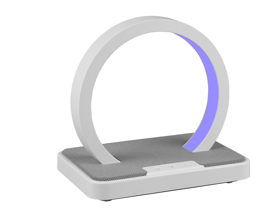 Trio Leuchten R52081132 BEAT - Dotykem stmívatelná černá dekorační RGB lampička s reproduktorem, LED 1W, 3000K