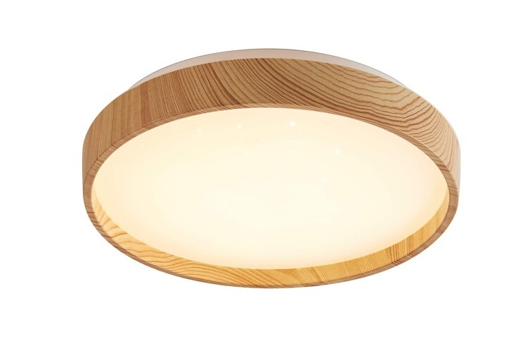 Rabalux 71144 LEANA 2 - LED svítidlo na strop v imitaci dřeva, LED 24W, 3000K, Ø 38cm