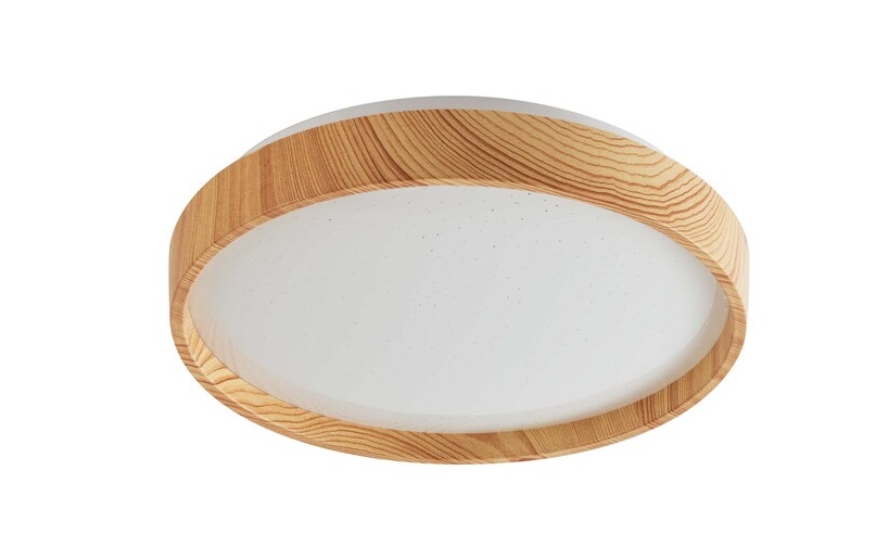 Rabalux 71144 LEANA 2 - LED svítidlo na strop v imitaci dřeva, LED 24W, 3000K, Ø 38cm