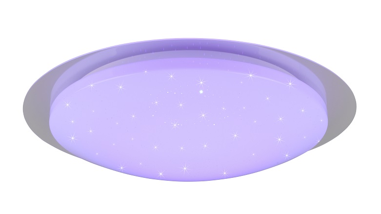 Trio Leuchten 680213500 FRODENO - Stropní RGB koupelnové svítidlo s dálkovým ovladáním, IP44, 12W, 4000K + RGB, Ø 35cm