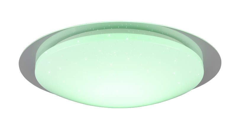 Trio Leuchten 680213500 FRODENO - Stropní RGB koupelnové svítidlo s dálkovým ovladáním, IP44, 12W, 4000K + RGB, Ø 35cm