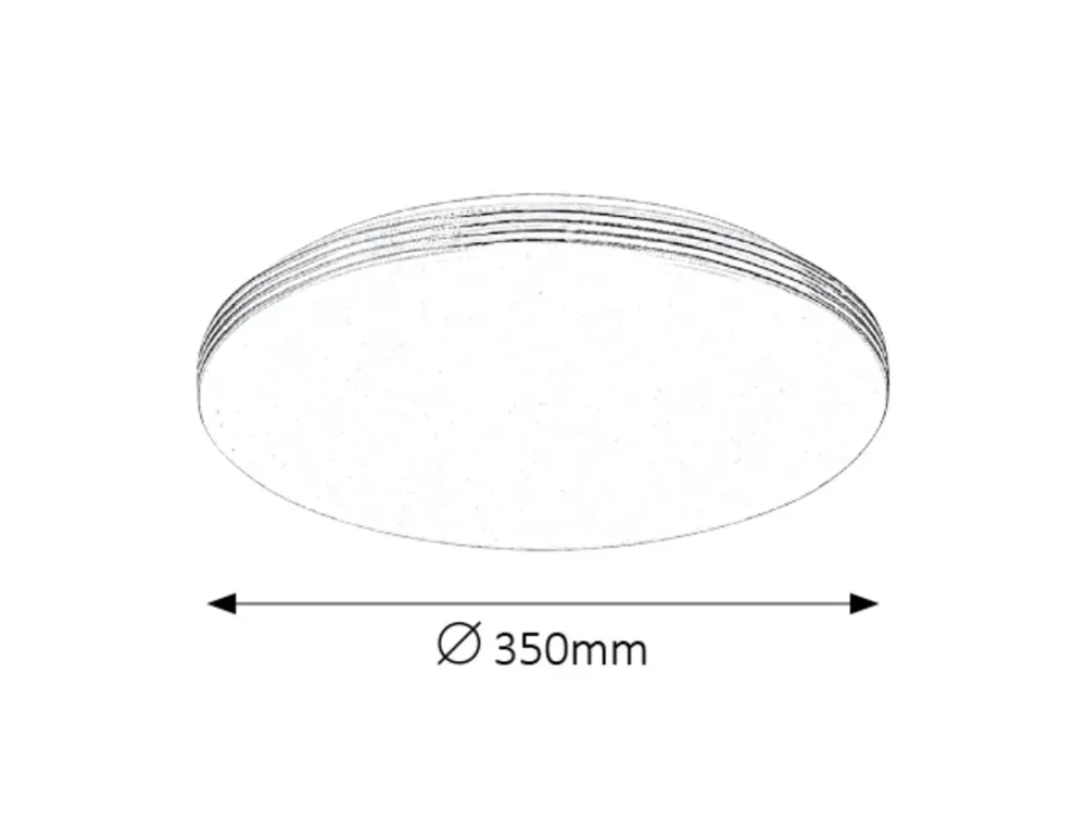 Rabalux 71175 OSCAR - LED svítidlo na strop, slim provedení, LED 18W, 4000K, Ø 34cm