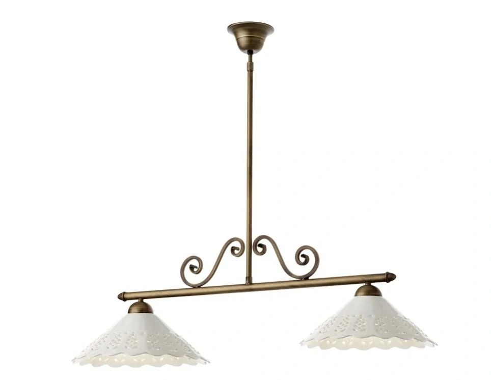 Redo LEA 02-805 + CT31 - Stropní dvouramenné retro svítidlo Ø skla 31cm