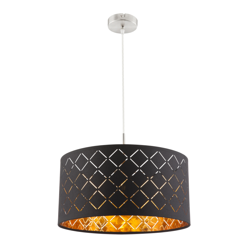 Globo 15229H CLARKE - Závěsný textilní lustr 1 x E27, Ø 40cm