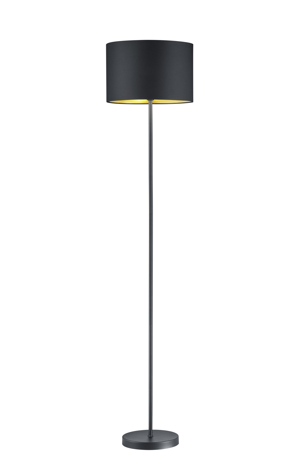 Trio Leuchten 408200179 HOSTEL - Moderní stojací lampa s textilním stínidlem 1 x E27, Ø 35cm, 160cm výška