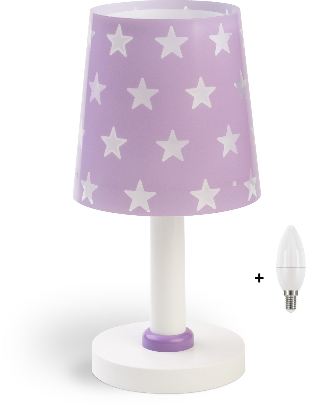 Dalber 81211L STARS - Dětská stolní lampička s hvězdami + Dárek LED žárovka