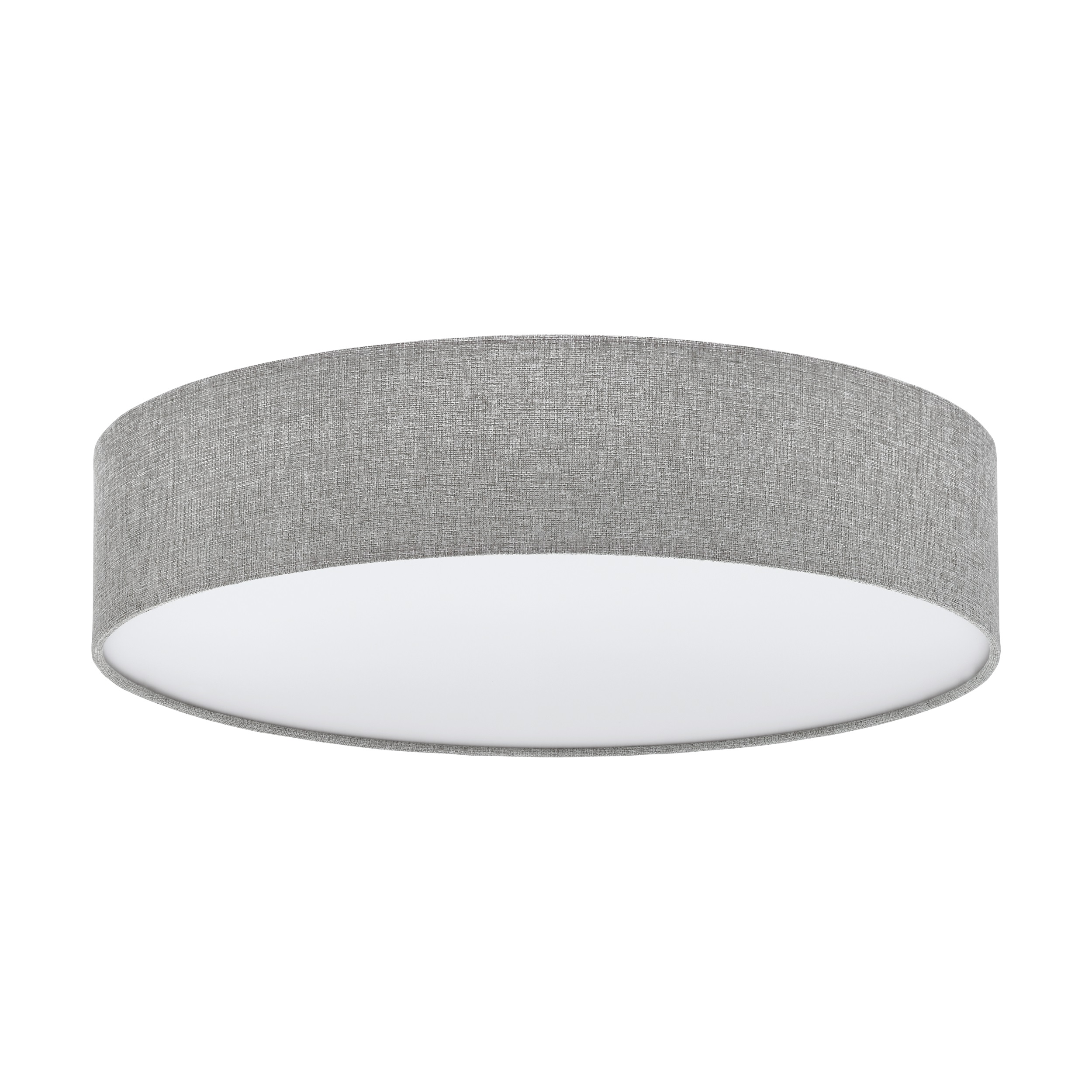 Eglo 97613 PASTERI 1 - Stropní textilní lustr v šedé barvě, 3 x E27, Ø 57cm