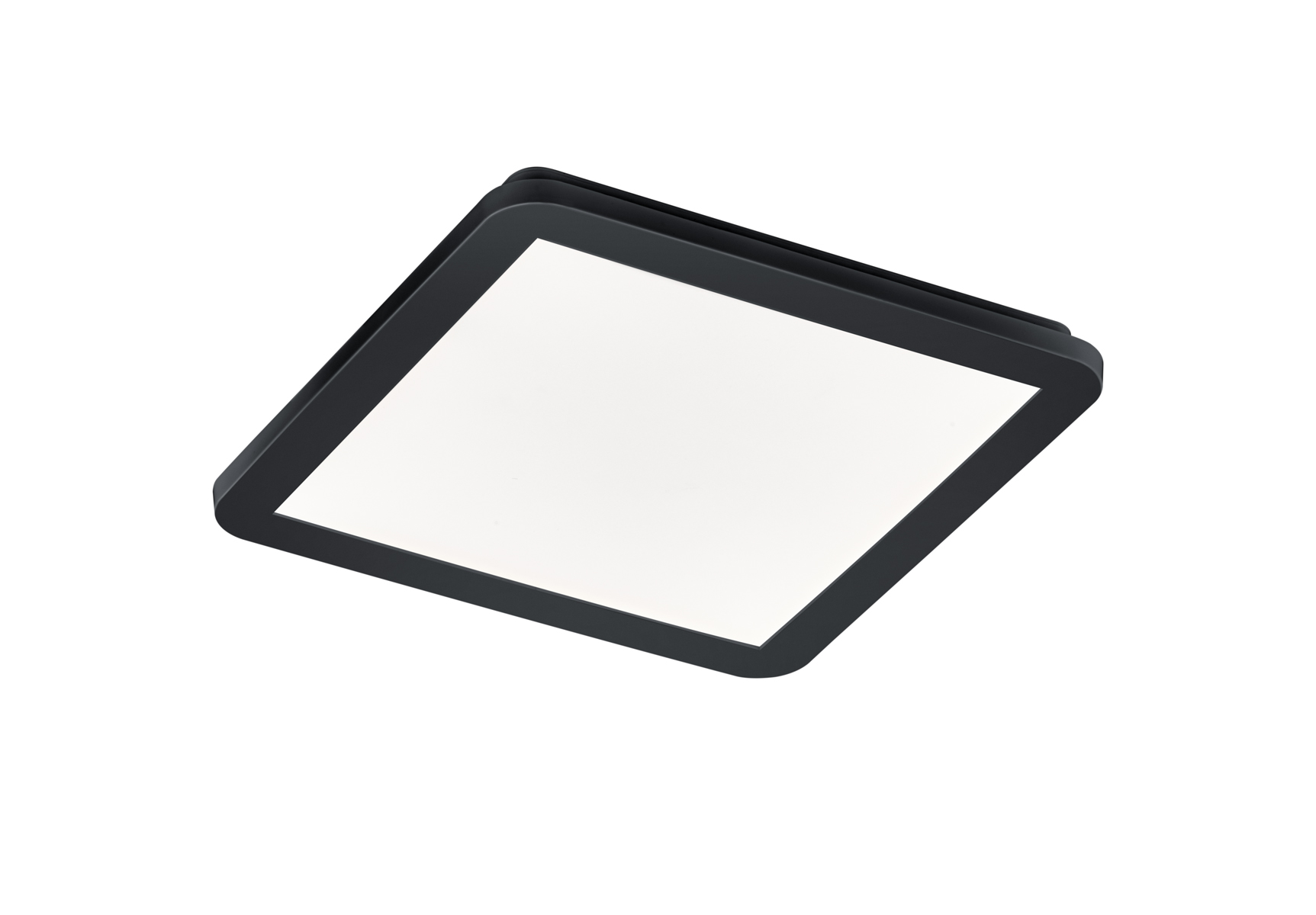 Trio Leuchten R62931832 CAMILLUS - Stropní černé svítidlo stmívatelné vypínačem IP44, 30 x 30cm, 18W, 3000K