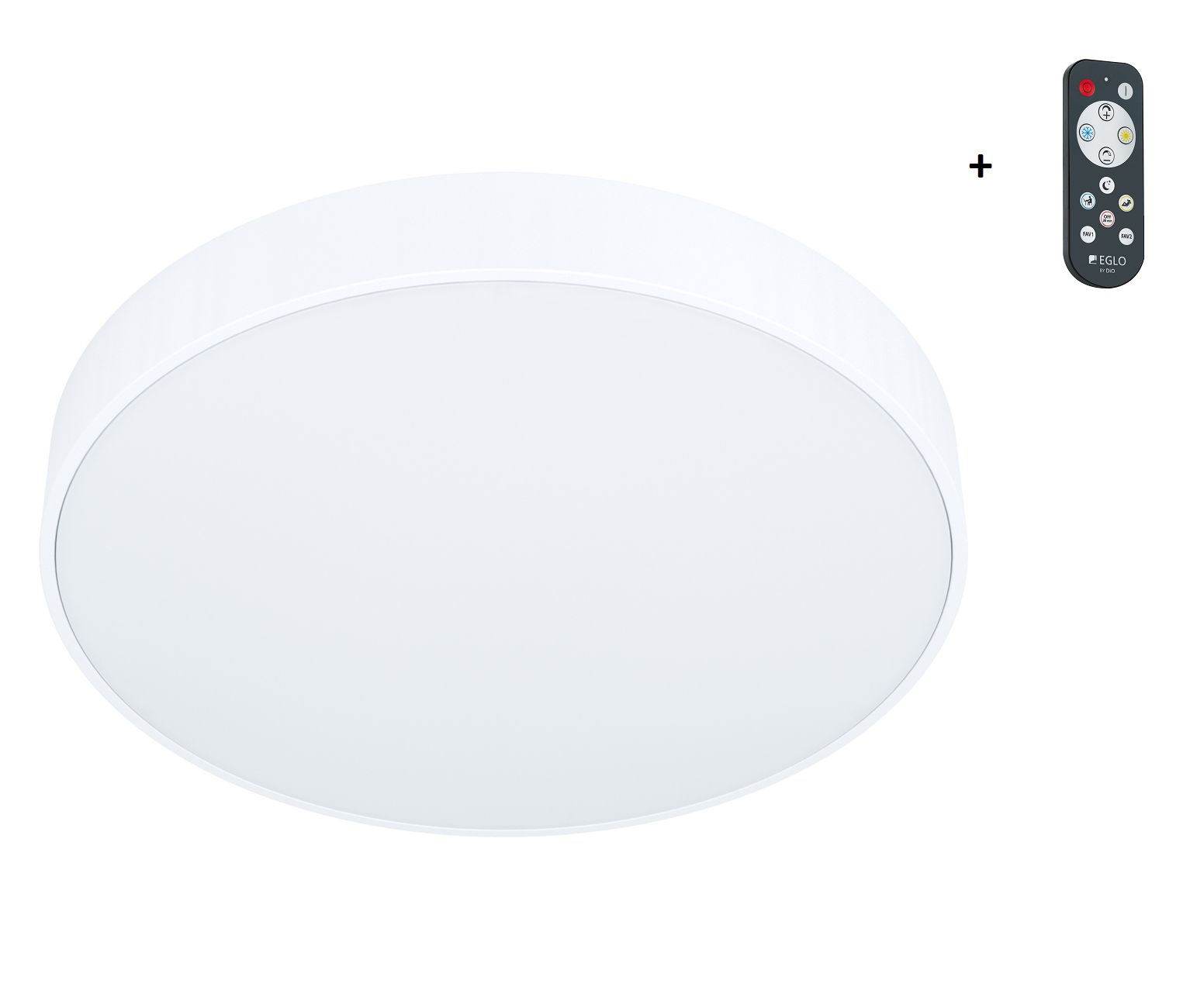Eglo 98891 ZUBIETA-A - LED stropní svítidlo s dálkovým ovladačem Ø 30cm, 18W, 2700-6500K