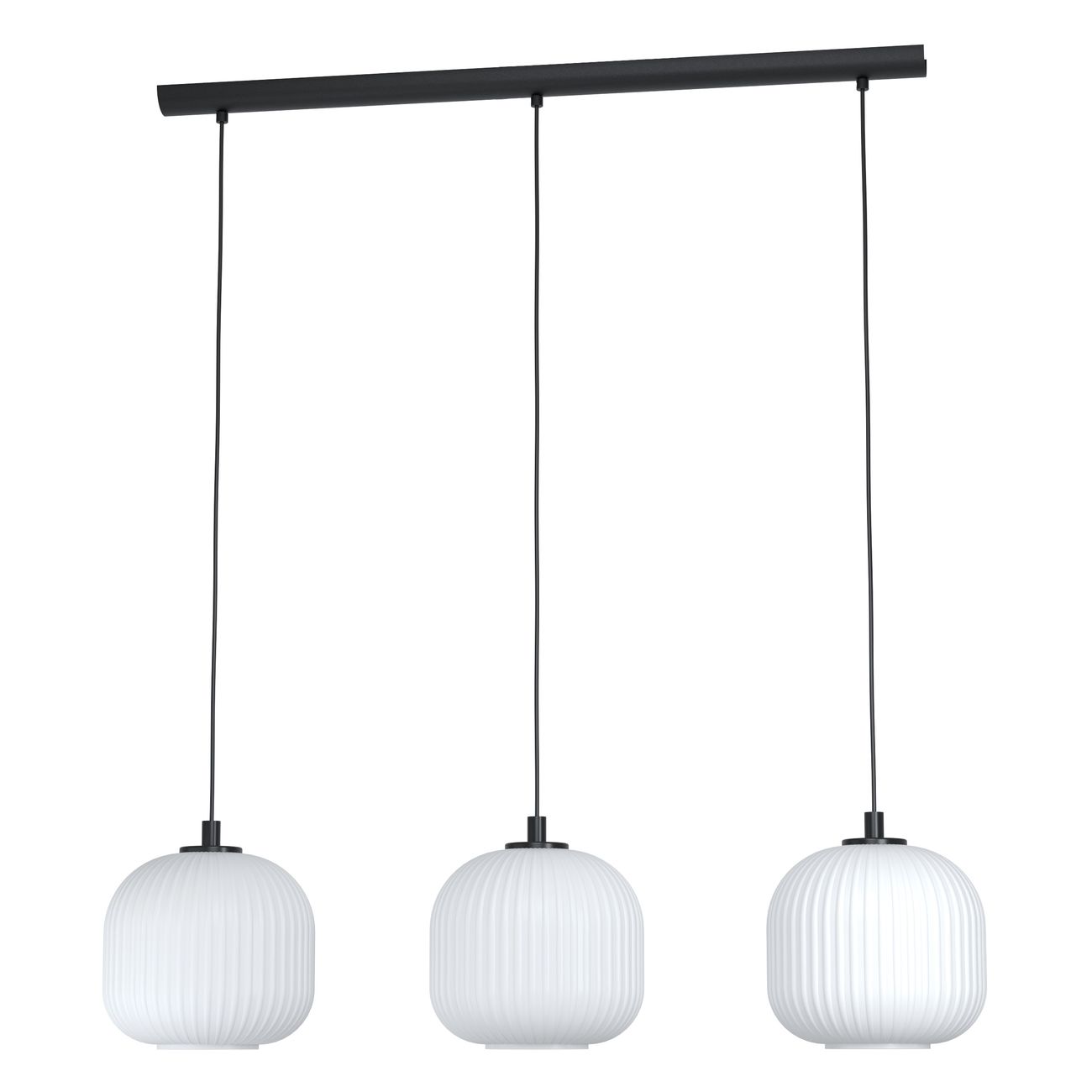 Eglo 99367 MANTUNALLE - Závěsné svítidlo z bílých skel, 3x E27, ø stínidla 20cm