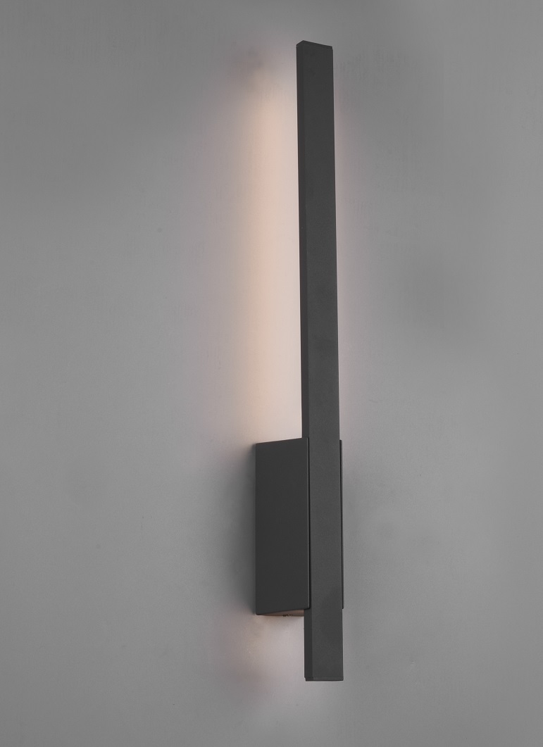 Trio Leuchten 221460142 TAWA - Nepřímé svítidlo na venkovní zeď IP54, LED 7,5W, 3000K, 50cm výška