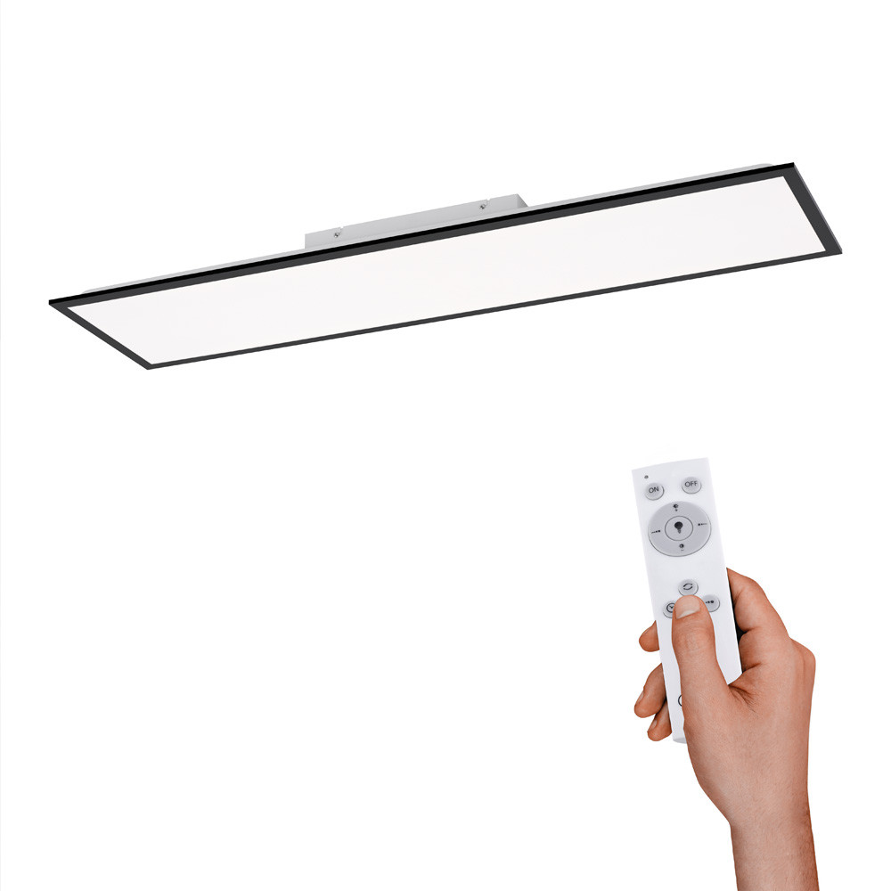 Leuchten Direkt 14757-18 FLAT - LED stropní svítidlo s dálkovým ovladačem, LED 36W, 2700-5000K, 122 x 30,5cm