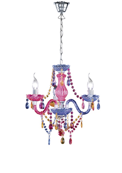 Trio Leuchten R11073017 LüSTER - Závěsný lustr na řetězu 3 x E14, Ø 46cm