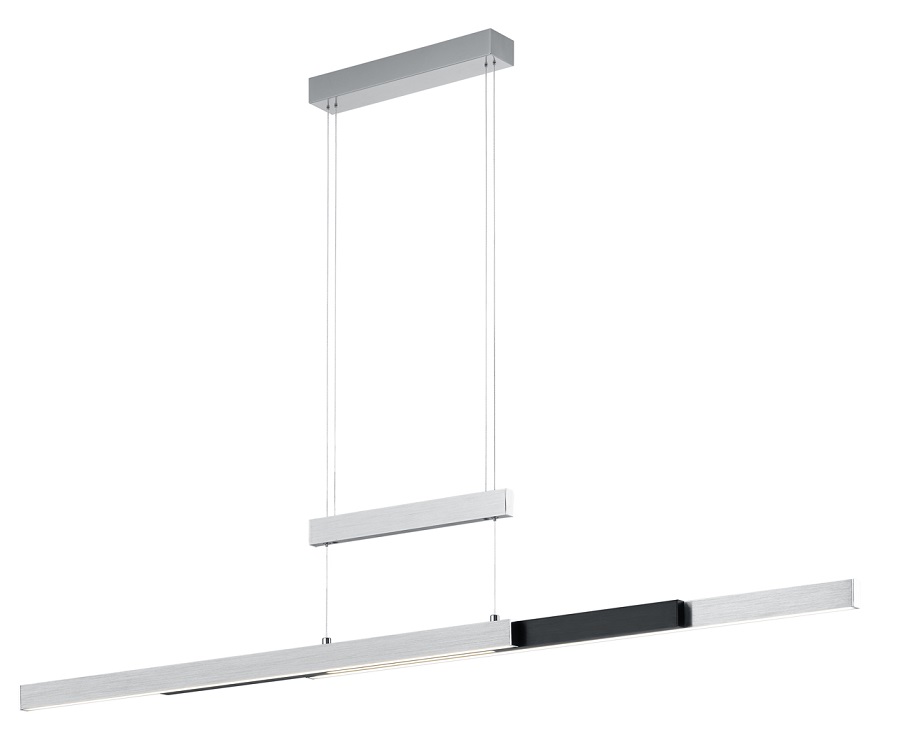 Trio Leuchten 375310505 TRAJAN - LED stahovací svítidlo nad stůl, dotykem stmívatelné, LED 42W + 12W, 2700K - 5000K, šířka max 150cm