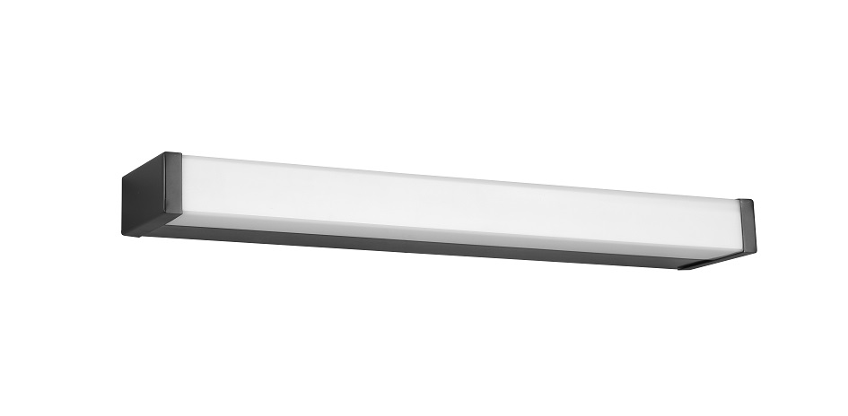 Trio Lecuhten 283814232 FABIO - Koupelnové svítidlo k zrcadlu v černé barvě, LED 6W, 3000K, 42cm, IP44