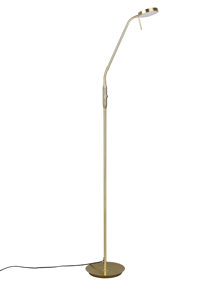 Trio Leuchten 423310108 MONZA - Dotykem stmívatelná čtecí lampa 2300+3000+4000K, LED 12W, 145cm