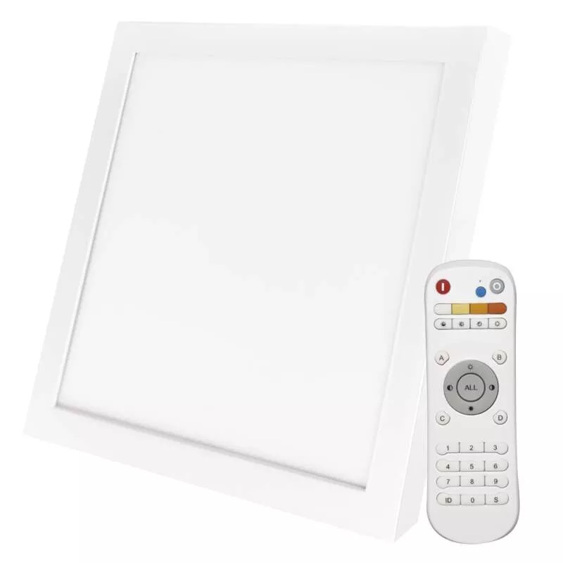 Emos ZM5173 EXCLUSIVE - Stropní čtvercové svítidlo stmívatelné dálkovým ovladačem, LED 40W, 2700–6000K, 60 x 60cm