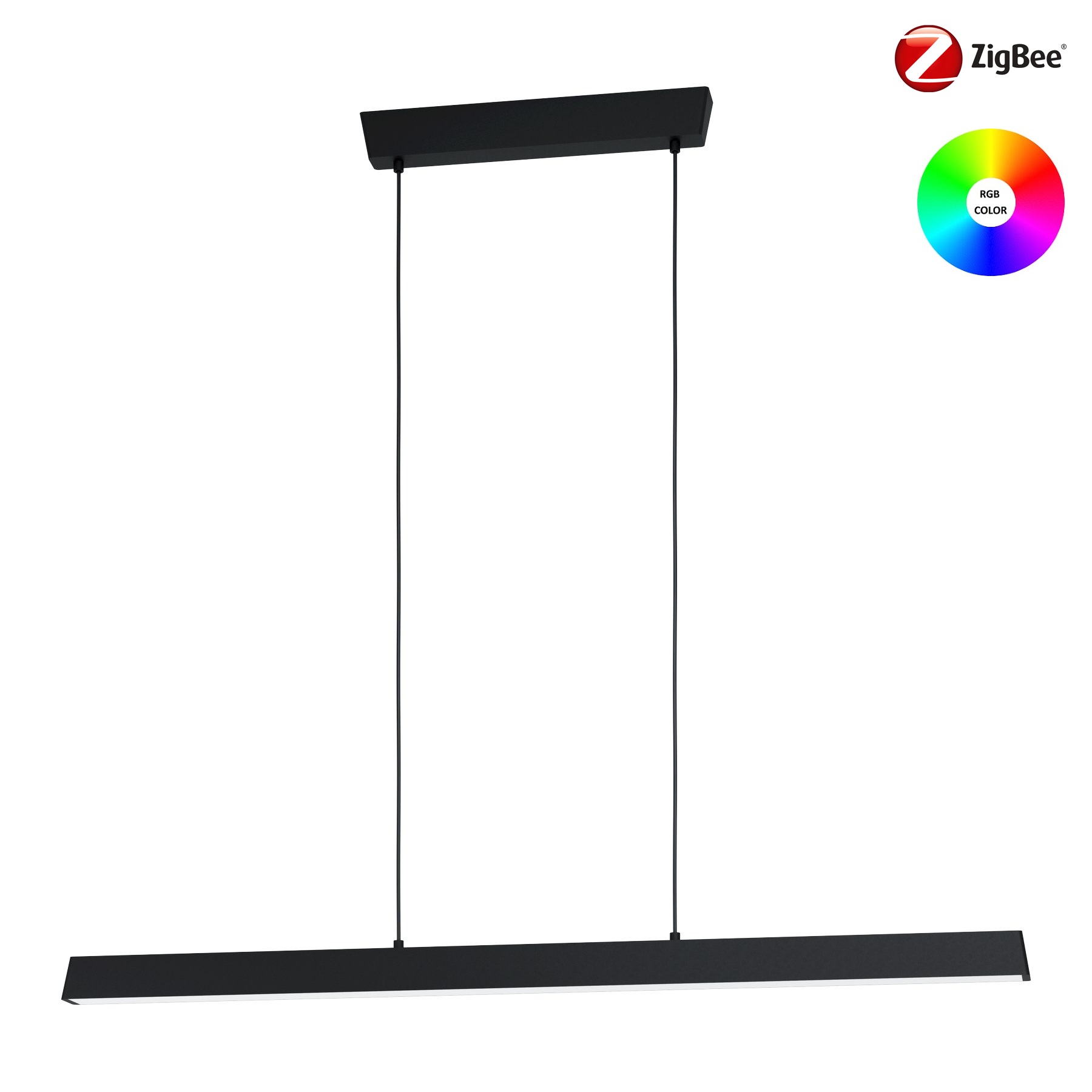 Eglo ZIGBEE 99603 SIMOLARIS-Z - Závěsné LED RGB svítidlo ovládáné ovladačem, nebo z mobilní aplikace, LED 34W, 122cm