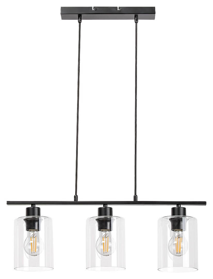 Rabalux 5078 MIROSLAW - Moderní trojramenný lustr v černé barvě, 3 x E27, 60cm