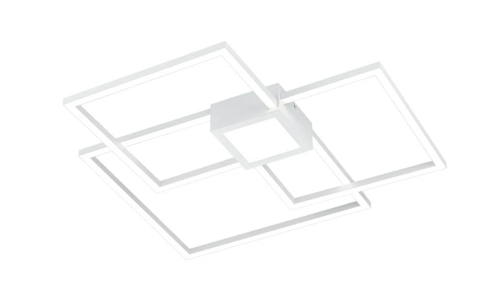 Trio Leuchten 676240431 HYDRA - Vypínačem stmívatelné LED stropní svítidlo LED 38W, 4400lm, 4000K, 65 x 65cm, bílá barva