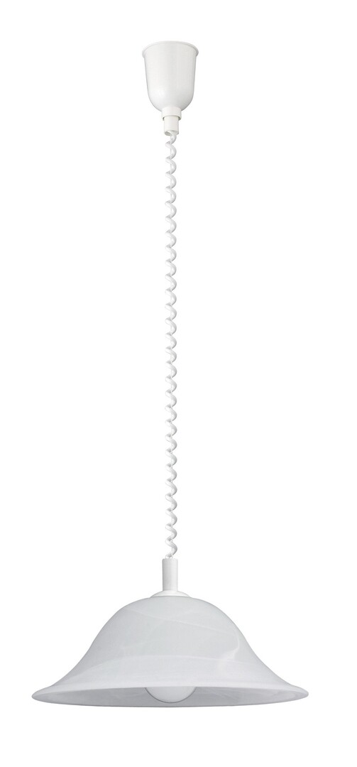 Rabalux 3904 ALABASTRO - Závěsný stahovací kuchyňský lustr, 1 x E27, Ø 42cm