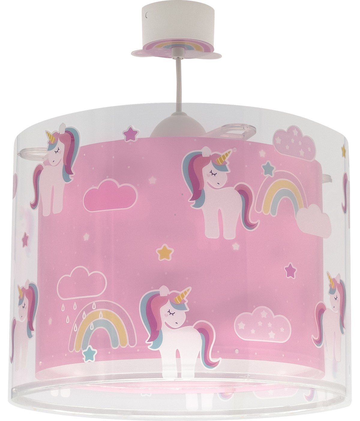 Dalber 41592 UNICORNS - Dětské závěsné svítidlo s jednorožci + Dárek LED žárovka