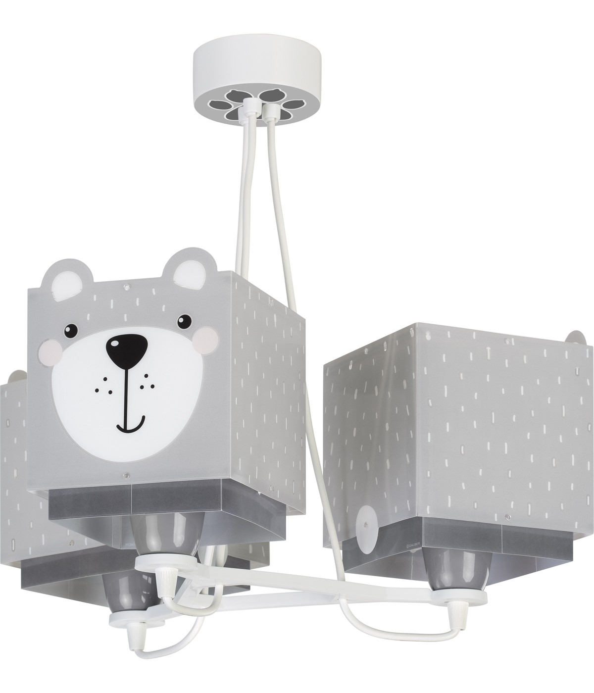 Dalber 64577 LITTLE TEDDY - Dětské stropní svítidlo s motivem medvídků + Dárek 3 x LED žárovka