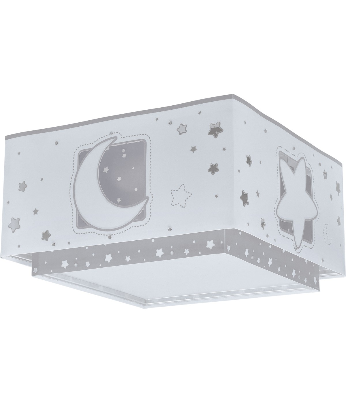 Dalber 63236E MOONLIGHT grey - Dětské stropní svítidlo v šedé barvě + Dárek LED žárovky