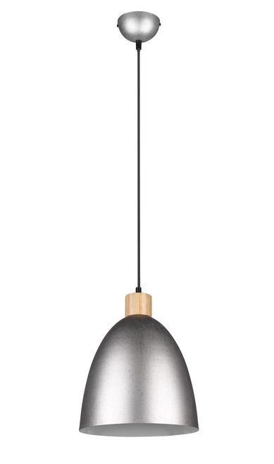 Trio Leuchten R30681067 JAGGER - Závěsný kovový lustr v antickém niklu, 1 x E27, Ø 25cm