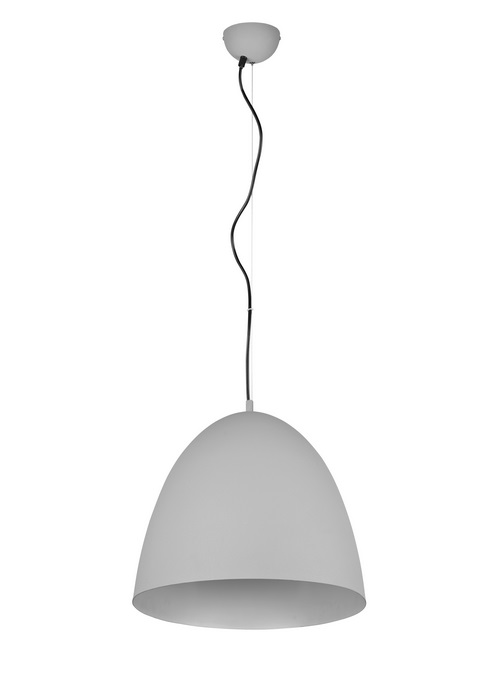 Trio Leuchten R30661911 TILDA - Závěsný kovový lustr v šedé barvě, 1 x E27, Ø 40cm