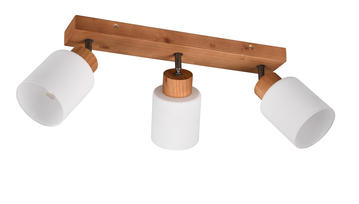 Trio Leuchten R81113030 ASSAM - Stropní dřevěné svítidlo, 3 x E14, 45cm