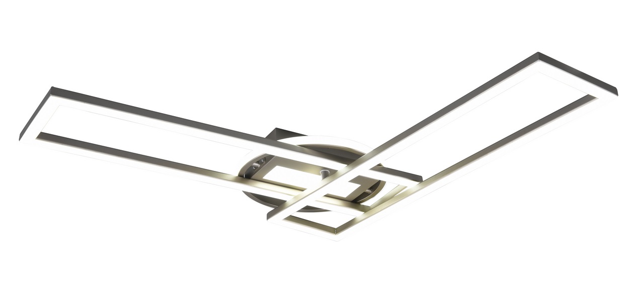 Trio Leuchten R67183107 TWISTER - Stropní LED svítidlo s dálkovým ovladačem, LED 30W, 2700 - 6000K, 90 x 24cm, matný nikl