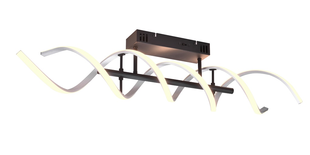 Trio Leuchten 641810205 SEQUENCE - Stropní lustr stmívatelný klasickým vypínačem, LED 38W, 2300+3000+4000K, 90cm