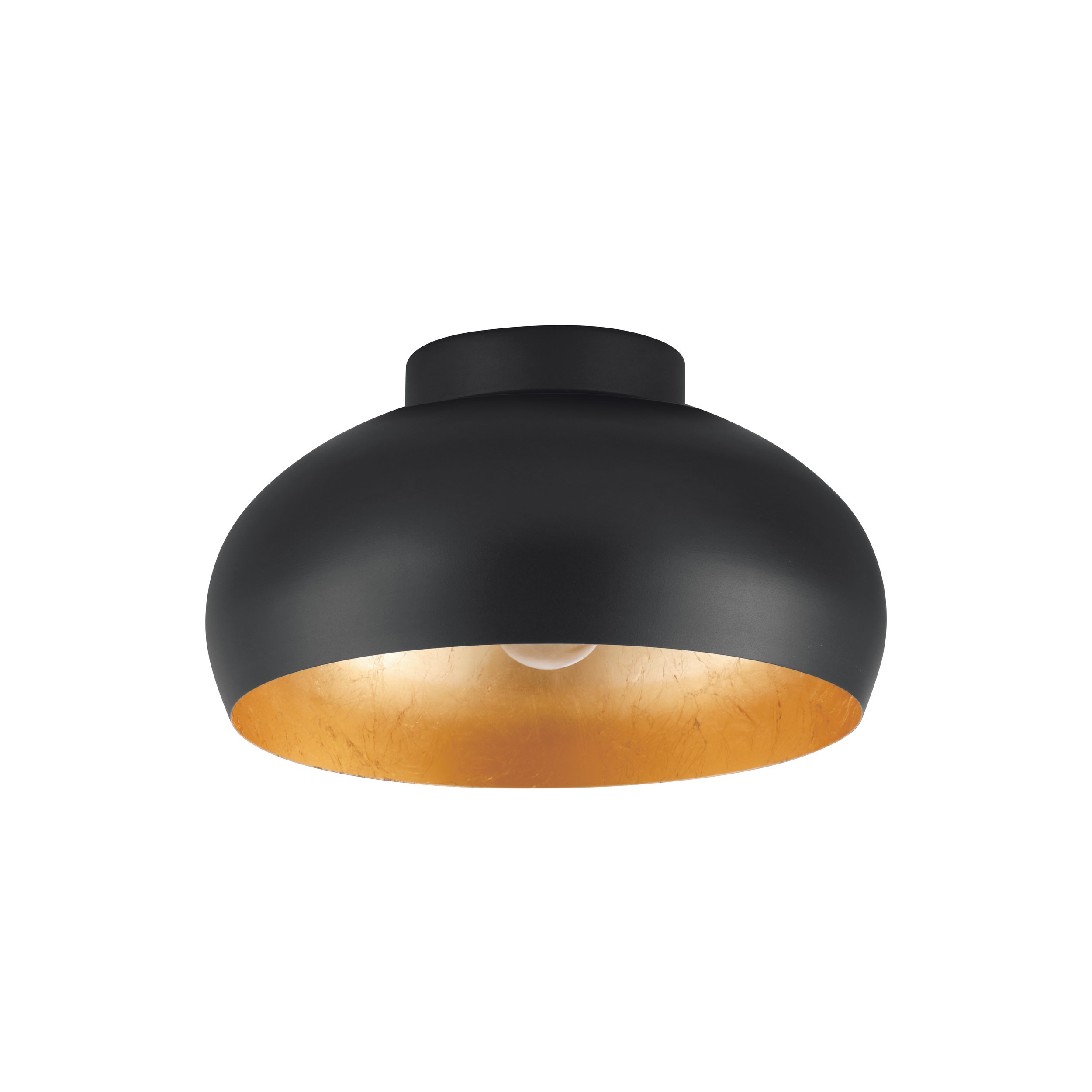 Eglo 900554 MOGANO 2 - Černo zlatý stropní lustr 1 x E27, Ø 28cm
