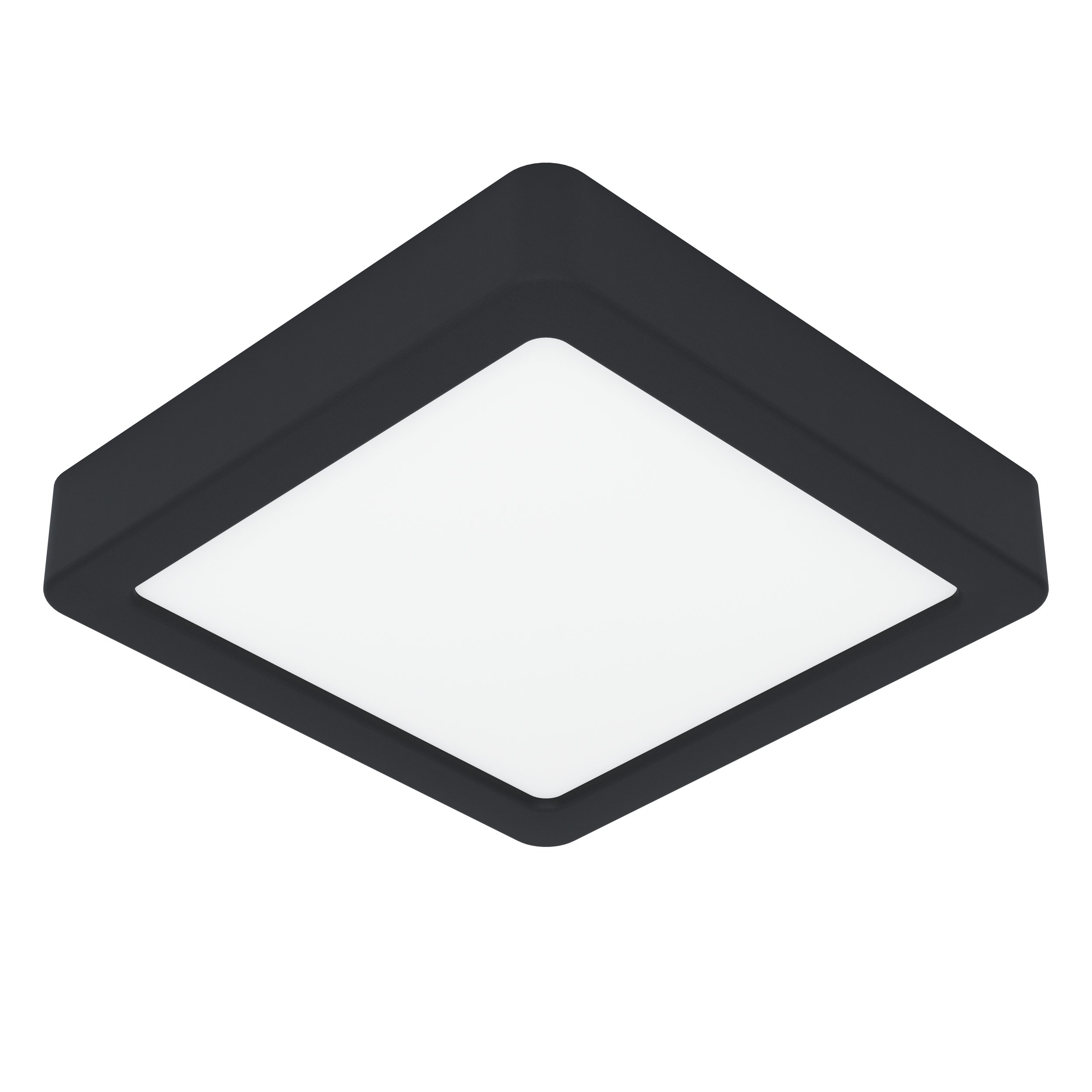Eglo 900643 FUEVA 5 IP44 - LED stropní černé koupelnové svítidlo, 16 x 16cm, 11W, 3000K, IP44