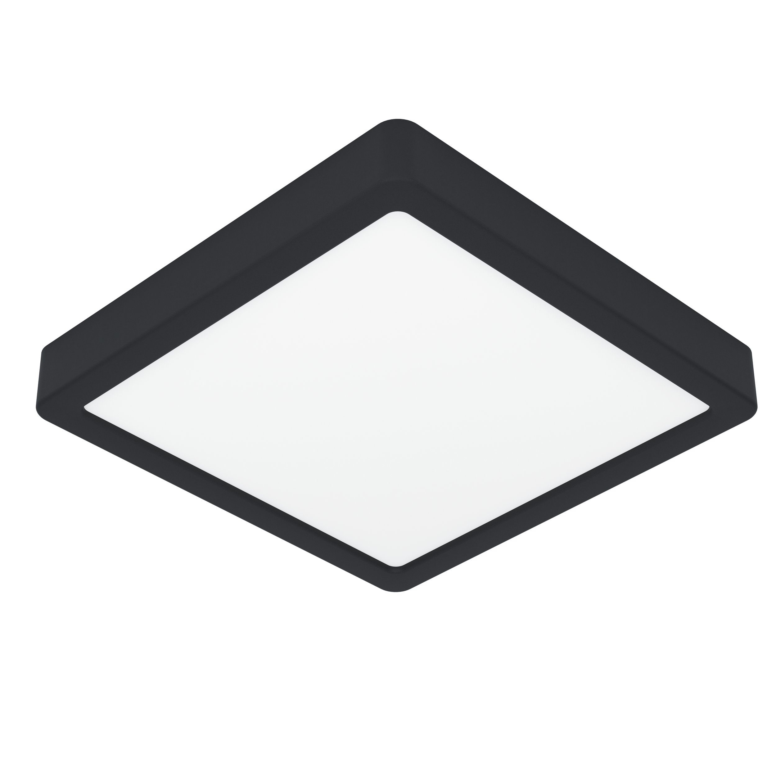 Eglo 900644 FUEVA 5 IP44 - LED stropní černé koupelnové svítidlo, 21 x 21cm, 17W, 3000K, IP44