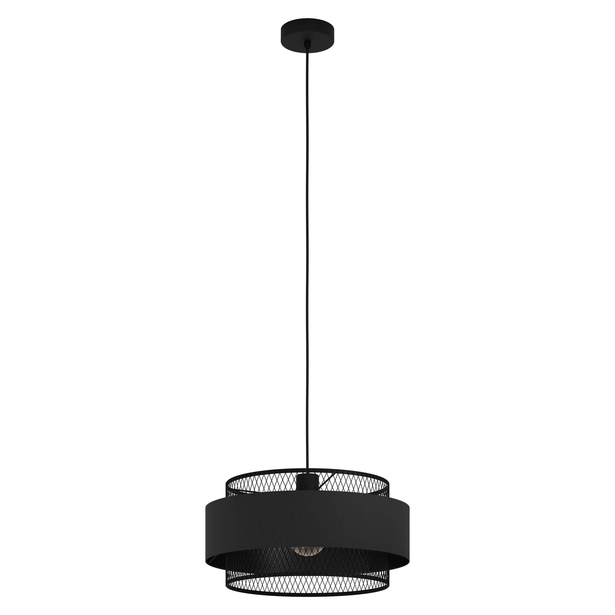 Eglo 43668 BAZELY - Moderní závěsný vintage lustr nejen do kuchyně, 1 x E27, Ø 40cm