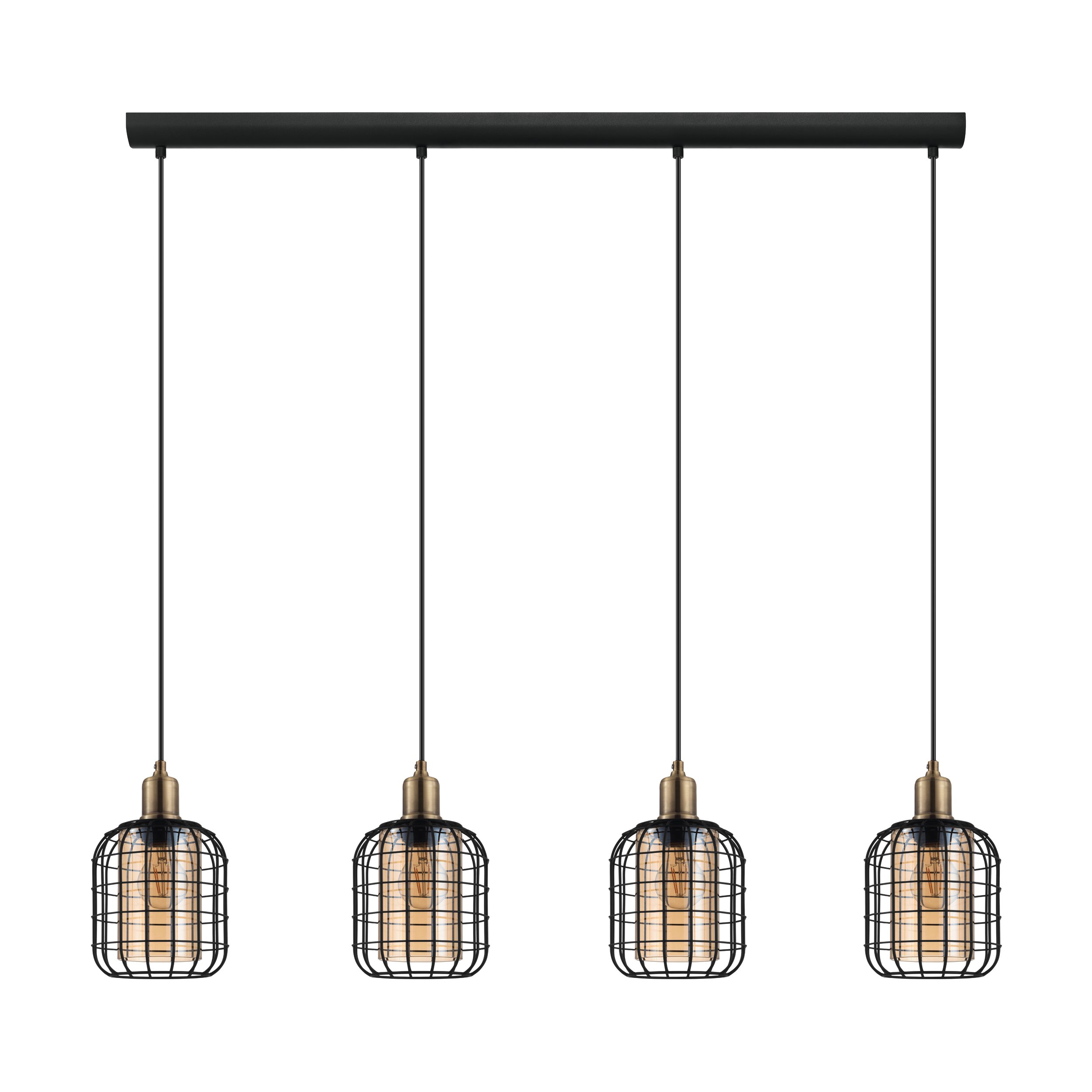 Eglo 43528 CHILSE - Moderní závěsný vintage lustr nad jídelní stůl nebo sedačku, 4 x E27, 130cm