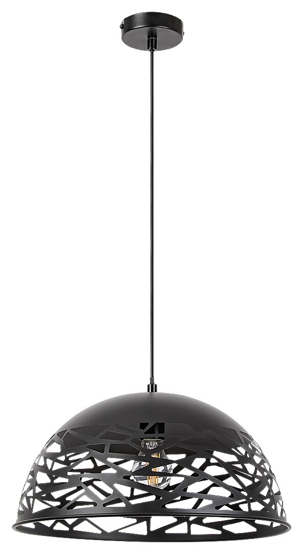 Rabalux 5086 NORENA - Kuchyňské závěsné svítidlo v černé barvě, 1 x E27, Ø 40cm