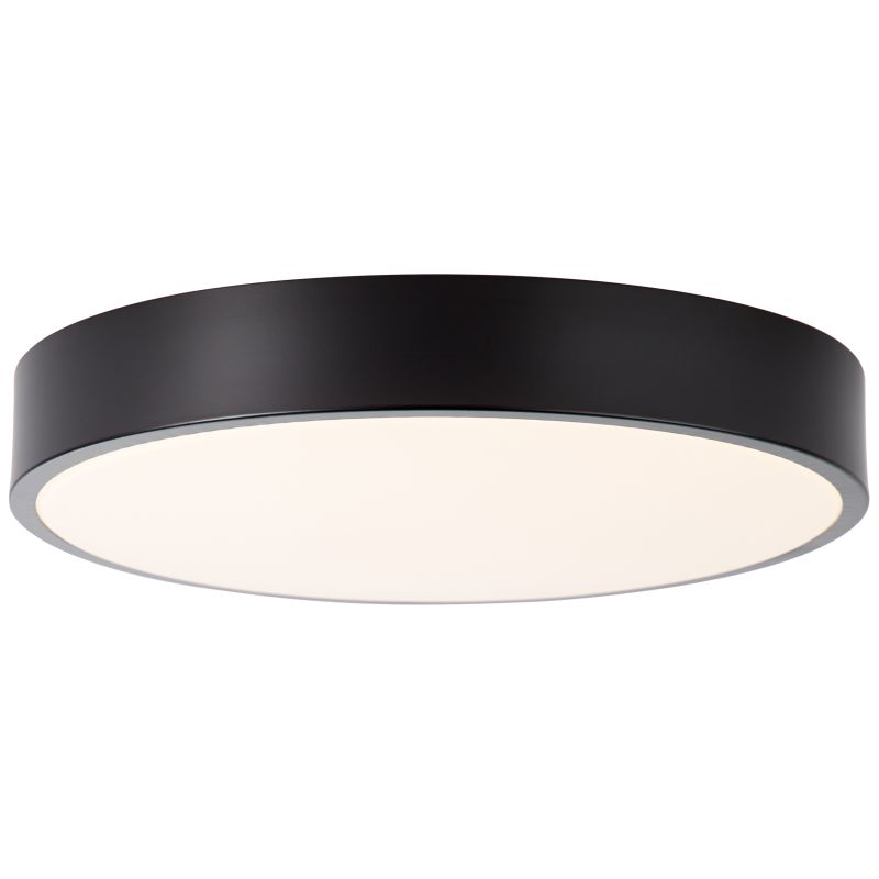 Brilliant G97013/06 SLIMLINE - Stropní LED černé svítidlo, LED 12W, 3000K, Ø 33cm