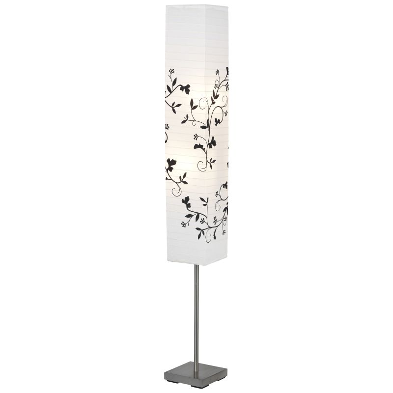Brilliant 92603/81 NERVA - Papírová stojací lampa s potiskem 2 x E14, 145cm